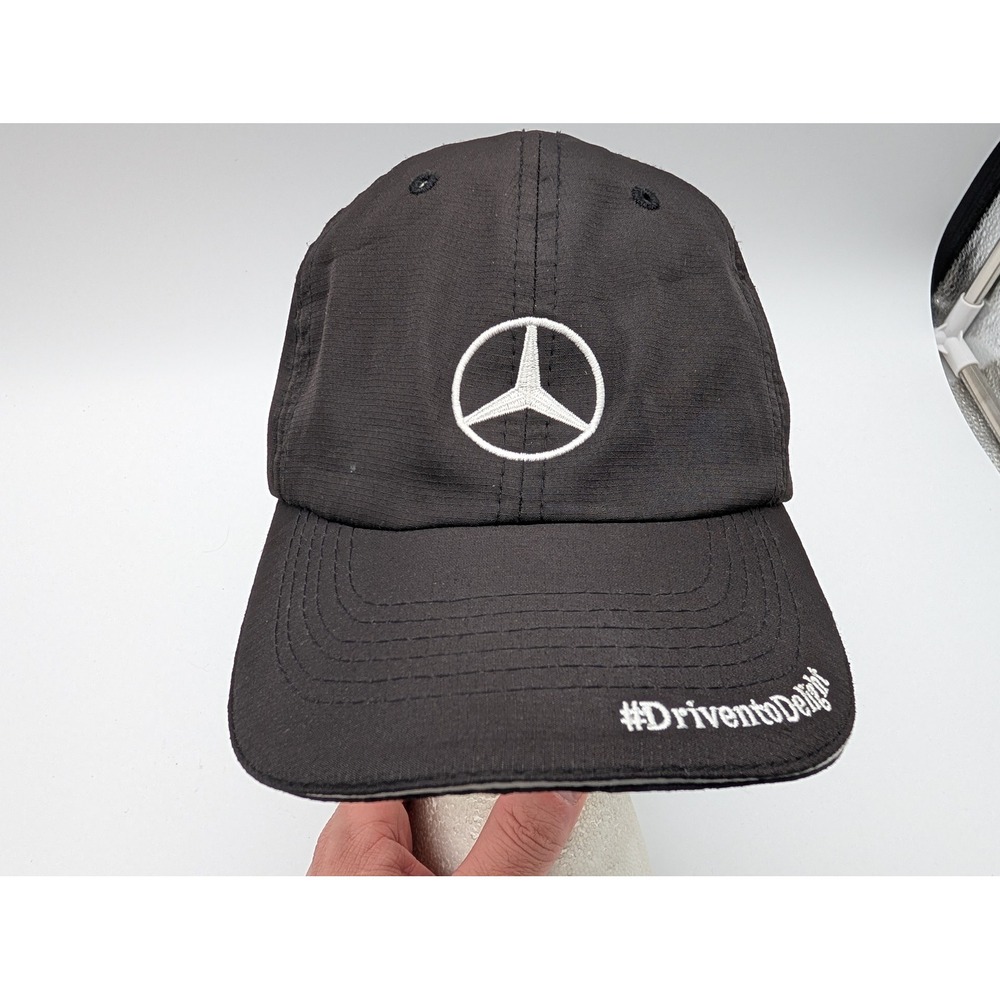 Mercedes-Benz Black Ripstop Baseball Cap Hat DrivenToDelight Brand Immersion OS